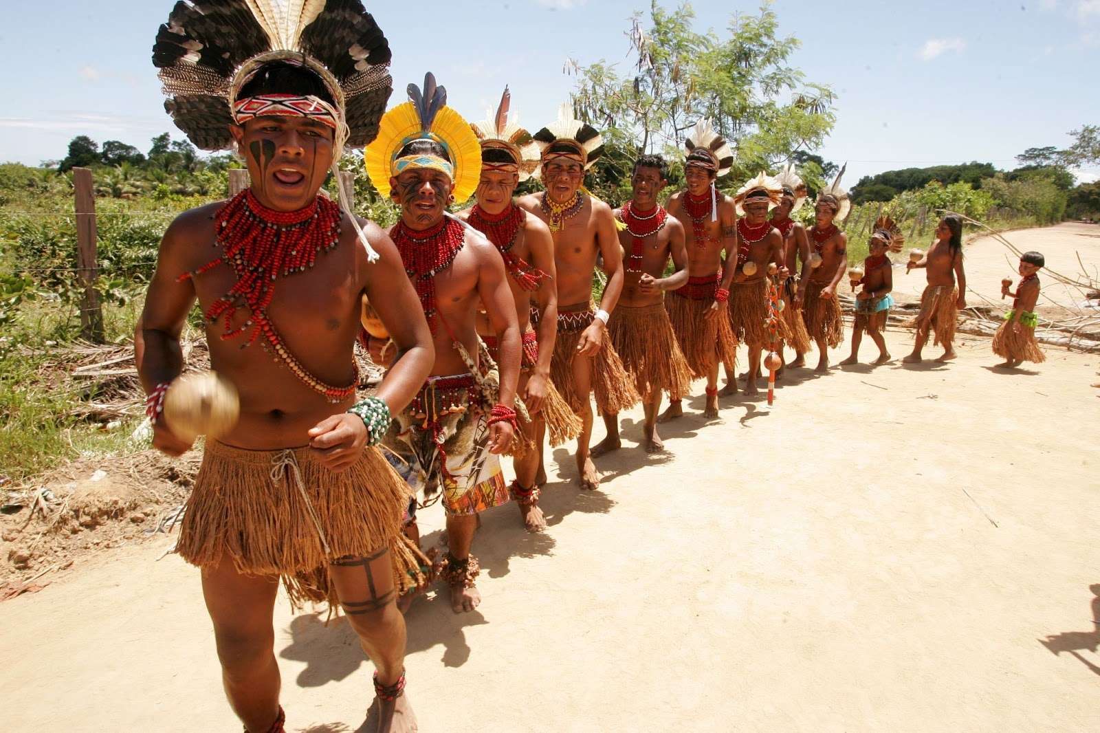 The Kayapo are one of the Amerindian native group living in the Amazonas