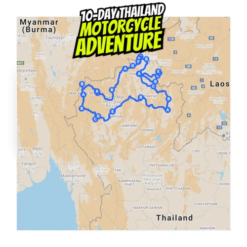 DAY 1 10 DAY THAILAND MOTORCYCLE TOUR